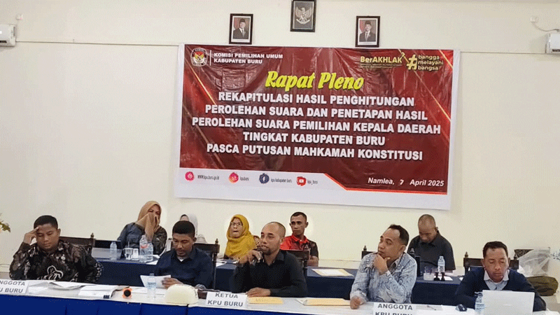KPU Tetapkan Ikram Umasugi-Sudarmo Sebagai Bupati dan Wakil Bupati Buru