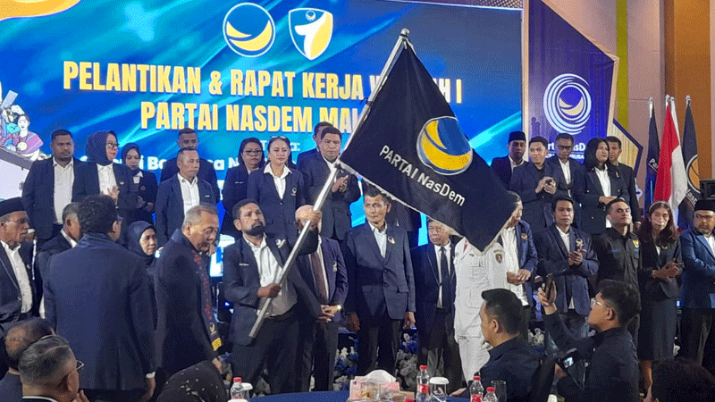 Lantik Pengurus DPW Nasdem Maluku, Saan Mustafa: Perkuat Kolaborasi Lintas Elemen