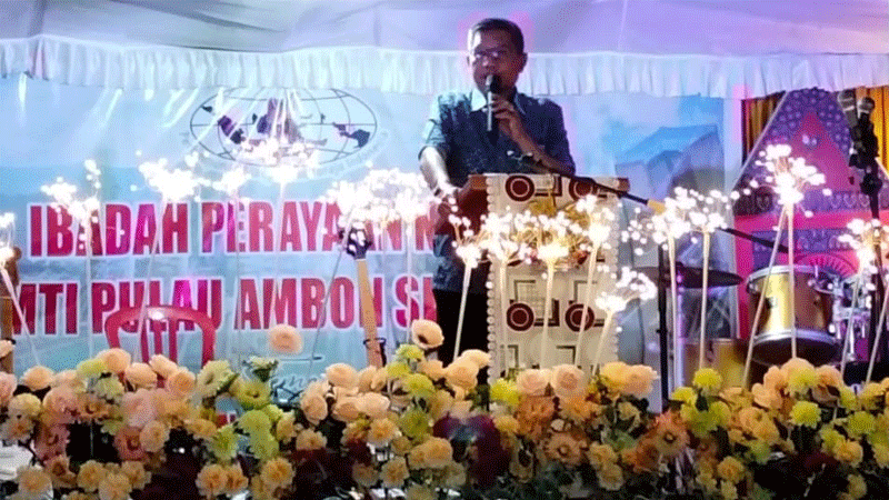 PMTI Gelar Natal, Wali Kota Ambon Sampaikan Tiga Pesan