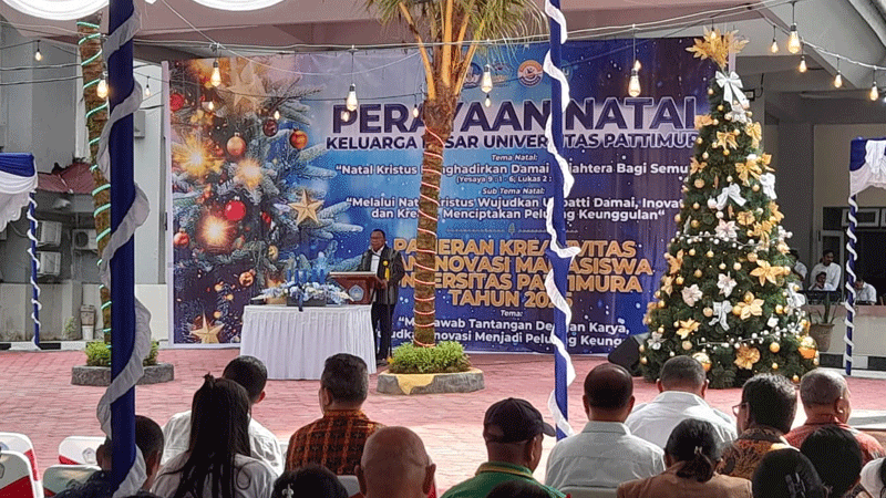 Unpatti Gelar Perayaan Natal Dirangkai Pameran Kreativitas dan Inovasi Mahasiswa