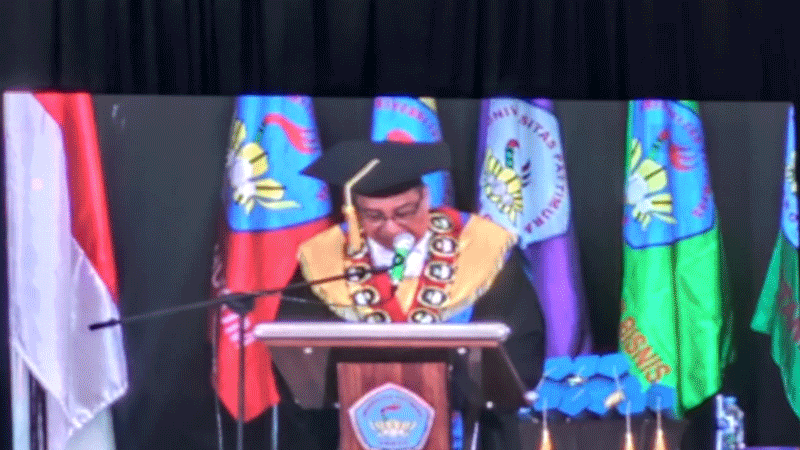 Masuki Purnabakti, Prof. Nirahua Sampaikan Pidato Terakhir