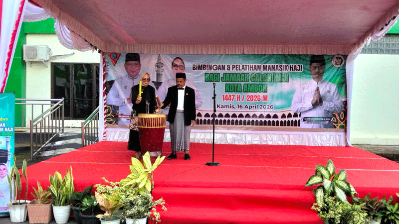 462 JCH Kota Ambon 2026 Ikuti Pelatihan Manasik Haji, Ini Pesan Wali Kota