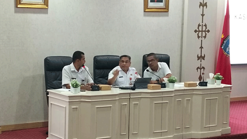 Diskominfosandi Kota Ambon Sosialisasi Pengenalan Aplikasi SLABER ke Media Kerja Sama