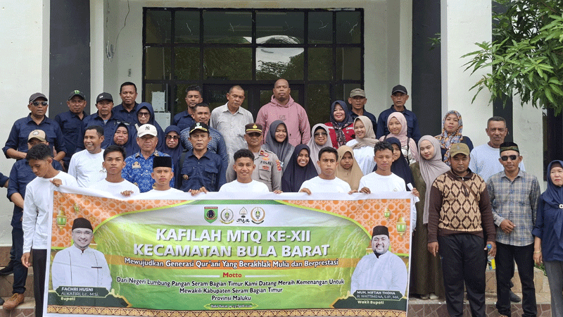 Kontingen Kecamatan Bula Barat Dilepas, Siap Ukir Prestasi di MTQ XII SBT