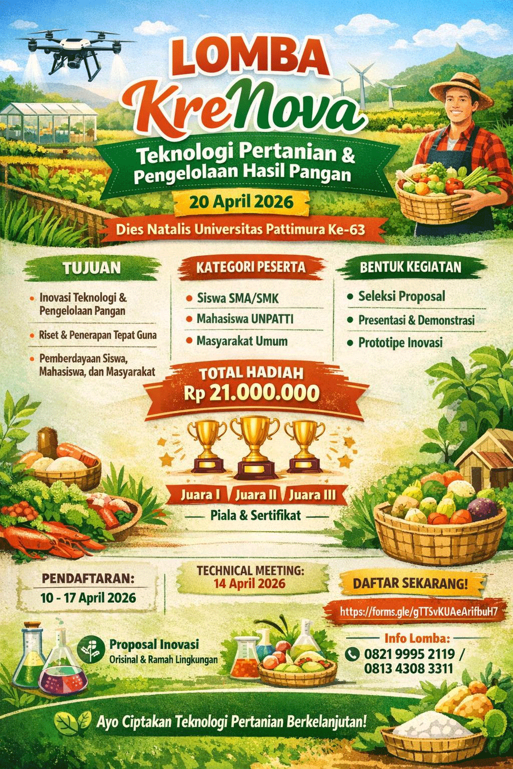 Libatkan Masyarakat Umum di Lomba Krenova, Unpatti Ciptakan Teknologi Pertanian Berkelanjutan