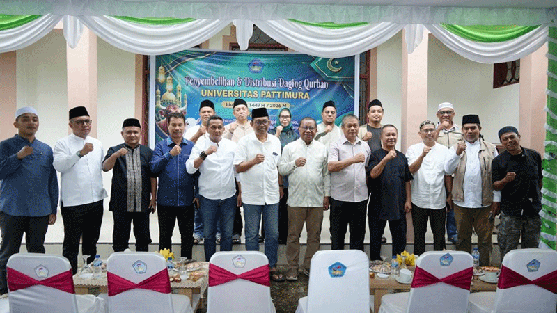 Unpatti Rayakan Idul Adha, Rektor Ajak Sivitas Akademika Wujudkan Pengorbanan Dalam Kehidupan Sehari-hari