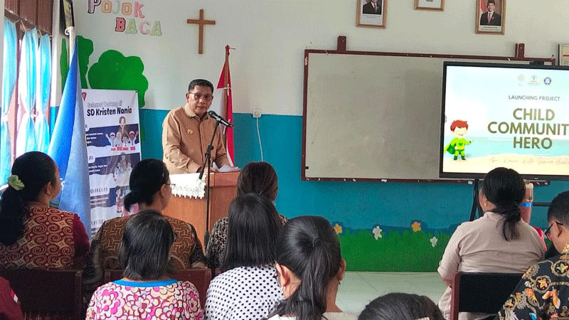 Bentuk Karakter Tangguh Anak Sejak Dini, Wattimena Launching Program CCH di SD Kristen Nania