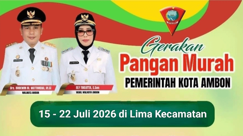 Pemkot Ambon Kembali Gelar GPM di 5 Kecamatan, Jual di Bawah Harga Pasar